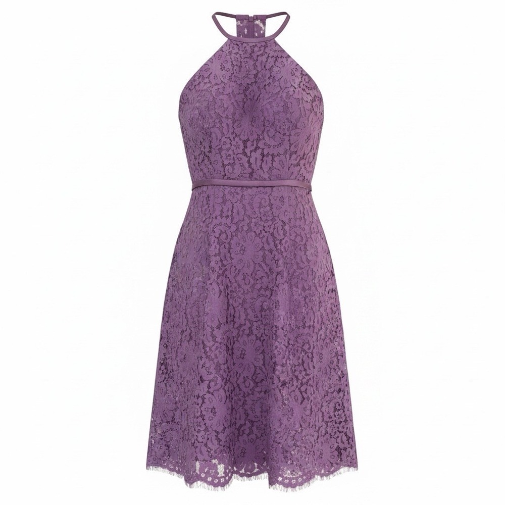 Fantastic Finds Collection Sheath Dress 10 Wisteria Purple Lace Floral 22802